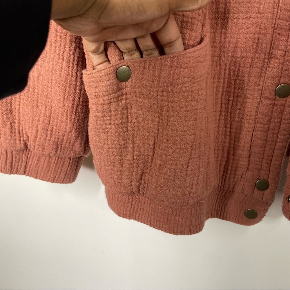 Universal Thread Jacket Bomber Snap Front Pocket … - image 4